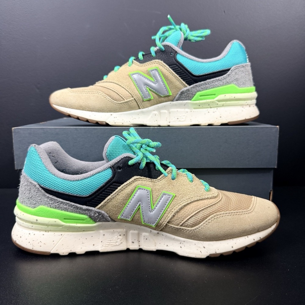 New Balance 997H Sneaker Mens 10 Tan Teal Green Cordura Streetwear CM997HJO - Picture 5 of 16
